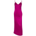 women s satin silky fabric slit open back suspender dress nihaostyles clothing wholesale NSXPF73936