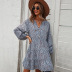 women s long-sleeved leopard print dress nihaostyles clothing wholesale NSDY73971