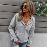 Women's Solid Color Long-sleeved Hoodie With Pocket Nihaostyles Clothing Wholesale NSDY73983