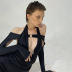 long-sleeved hanging neck hollow low-cut backless slim dress Nihaostyles wholesale clothing vendor NSXPF74023