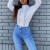 women s round neck long sleeve slim solid color jumpsuit nihaostyles clothing wholesale NSXPF74052