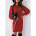 women s solid color round neck slim dress nihaostyles clothing wholesale NSLZ74066