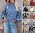 women s high neck pullover sweater nihaostyles clothing wholesale NSBTY74084