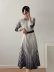 black and white plaid print dress Nihaostyles wholesale clothing vendor NSAM74101