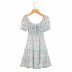 hollow tie bow print dress Nihaostyles wholesale clothing vendor NSAM74112