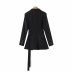 double belt small suit jacket irregular fake two-piece suit coat Nihaostyles wholesale clothing vendor NSAM74126