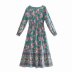 positioning printing rayon V-neck dress Nihaostyles wholesale clothing vendor NSAM74129