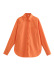 Lapel Loose Curved Hem Pure Color Shirt Nihaostyles wholesale clothing vendor NSAM74160