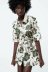 bowknot flower print five-point sleeve dress Nihaostyles wholesale clothing vendor NSAM74177