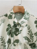 bowknot flower print five-point sleeve dress Nihaostyles wholesale clothing vendor NSAM74177
