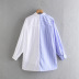 hit color loose long-sleeved shirt Nihaostyles wholesale clothing vendor NSAM74180