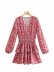 V-neck loose waist printed mini dress Nihaostyles wholesale clothing vendor NSAM74188
