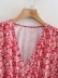 V-neck loose waist printed mini dress Nihaostyles wholesale clothing vendor NSAM74188