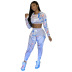 Long Sleeve Trousers Printed Two-Piece Set Nihaostyles wholesale clothing vendor NSYC74236