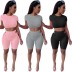women s short-sleeved T-shirt and trousers two-piece suit nihaostyles clothing wholesale NSTYF74238