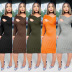 women s long-sleeved dress nihaostyles clothing wholesale NSTYF74241