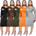 women s long-sleeved dress nihaostyles clothing wholesale NSTYF74241