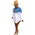 stitching color single-breasted denim dress Nihaostyles wholesale clothing vendor NSSJW74289