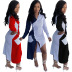 color matching shirt long pocket dress Nihaostyles wholesale clothing vendor NSSJW74290