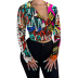 impressionist geometric letters elements jacket Nihaostyles wholesale clothing vendor NSGLS74313