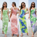 sexy sleeveless tie-dye long dress Nihaostyles wholesale clothing vendor NSLM74417