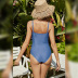 Sling Sexy Backless Solid Triangle One-Piece Swimsuit NSLM74437