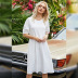 mid-length loose short-sleeved dress Nihaostyles wholesale clothing vendor NSLM74441