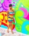 honda de las mujeres plisado delgado vestido multicolor nihaostyles ropa al por mayor NSWNY74473