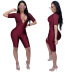 Both Sides Could Wear Zipper Jumpsuit NSWNY74522