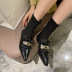 pointed metal leather shoes Nihaostyles wholesale clothing vendor NSCA74591