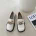 new square-toe chain loafers Nihaostyles wholesale clothing vendor NSCA74618