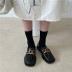 new square-toe chain loafers Nihaostyles wholesale clothing vendor NSCA74618