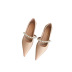 Zapatos de perlas de tacón bajo de punta puntiaguda superficial Nihaostyles proveedor de ropa al por mayor NSCA74625