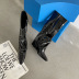 pointed zipper high boots Nihaostyles wholesale clothing vendor NSCA74627