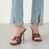 PVC plating high-heel sandals Nihaostyles wholesale clothing vendor NSCA74633