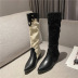 retro thick long barrel cowboy knee-length boots Nihaostyles wholesale clothing vendor NSCA74640