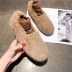 solid color fluffy flat shoes Nihaostyles wholesale clothing vendor NSCA74664