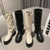 white high-tube fold pile boots Nihaostyles wholesale clothing vendor NSCA74670
