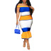 women s tube top one word collar A word fishtail dress nihaostyles clothing wholesale NSCYF74676
