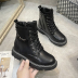 Platform side zip Martin boots nihaostyles clothing wholesale NSYUS74927
