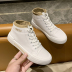 Flat high-top shoes with lace-up shoes nihaostyles clothing wholesale NSYUS74919