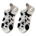black and white cow cartoon polyester cotton socks 10-pairs  NSASW74690