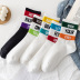 letter printed polyester cotton socks 10-pairs nihaostyles clothing wholesale NSASW74705