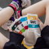 letter printed polyester cotton socks 10-pairs nihaostyles clothing wholesale NSASW74705