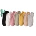 candy color mesh low cut polyester cotton socks 7 pairs nihaostyles clothing wholesale NSASW74709