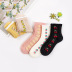 three-dimensional lace combed cotton socks 5-pairs NSASW74722
