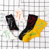  graffiti illustration long tube combed cotton socks 5 pairs NSASW74731