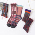 women s cotton long tube socks 5-pairs  NSASW74733