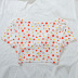 V-Neck Knotted Fruit Printed Short-Sleeved Short Shirt NSGMY74781