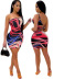 women s printed backless slim dress nihaostyles clothing wholesale NSOML74806